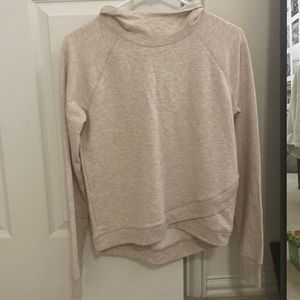 Beige Tan Lightweight pullover sweatshirt hoodie